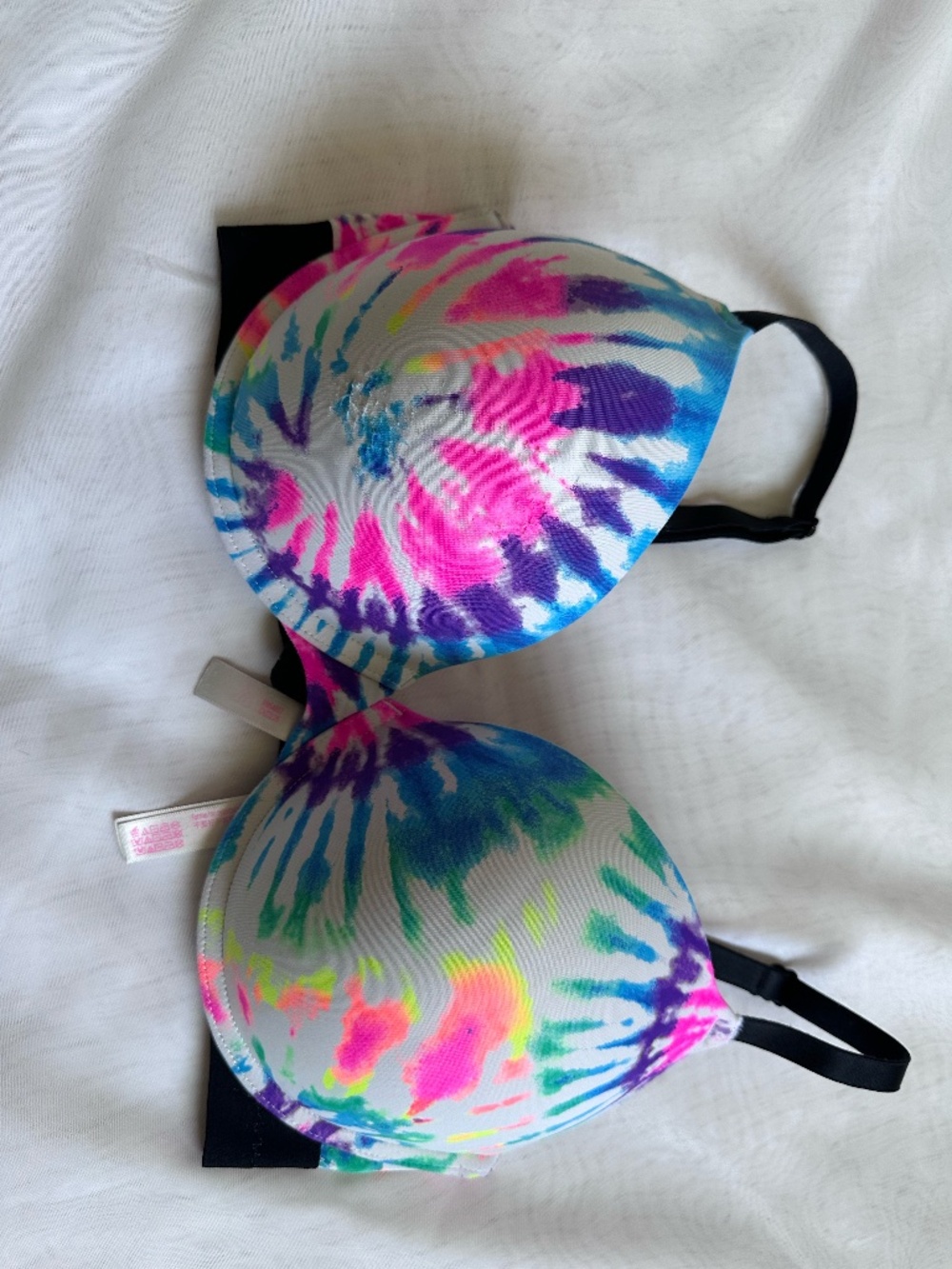 Tie‑Dye Push‑Up Bra